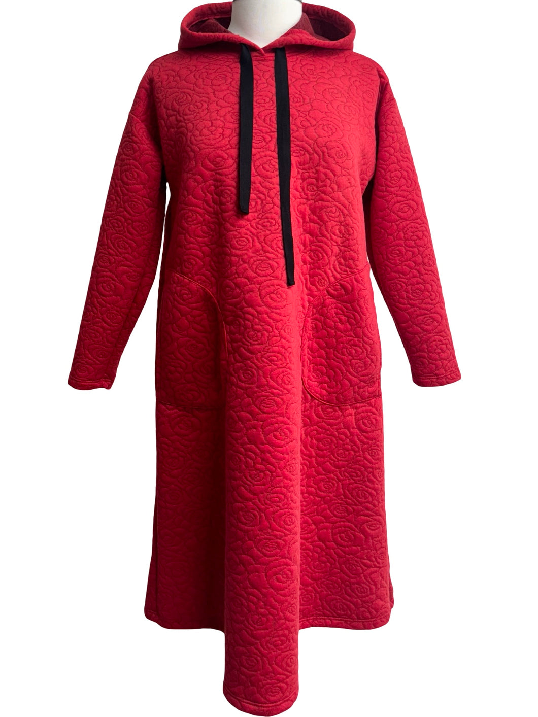 Inoah LONG SLEEVE HOODED QUILT DRESS