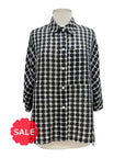 Moonlight GRID BLOUSE - Originally $169