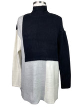 Load image into Gallery viewer, Liv by Habitat COLORBLOCK MOCK TUNIC SWEATER
