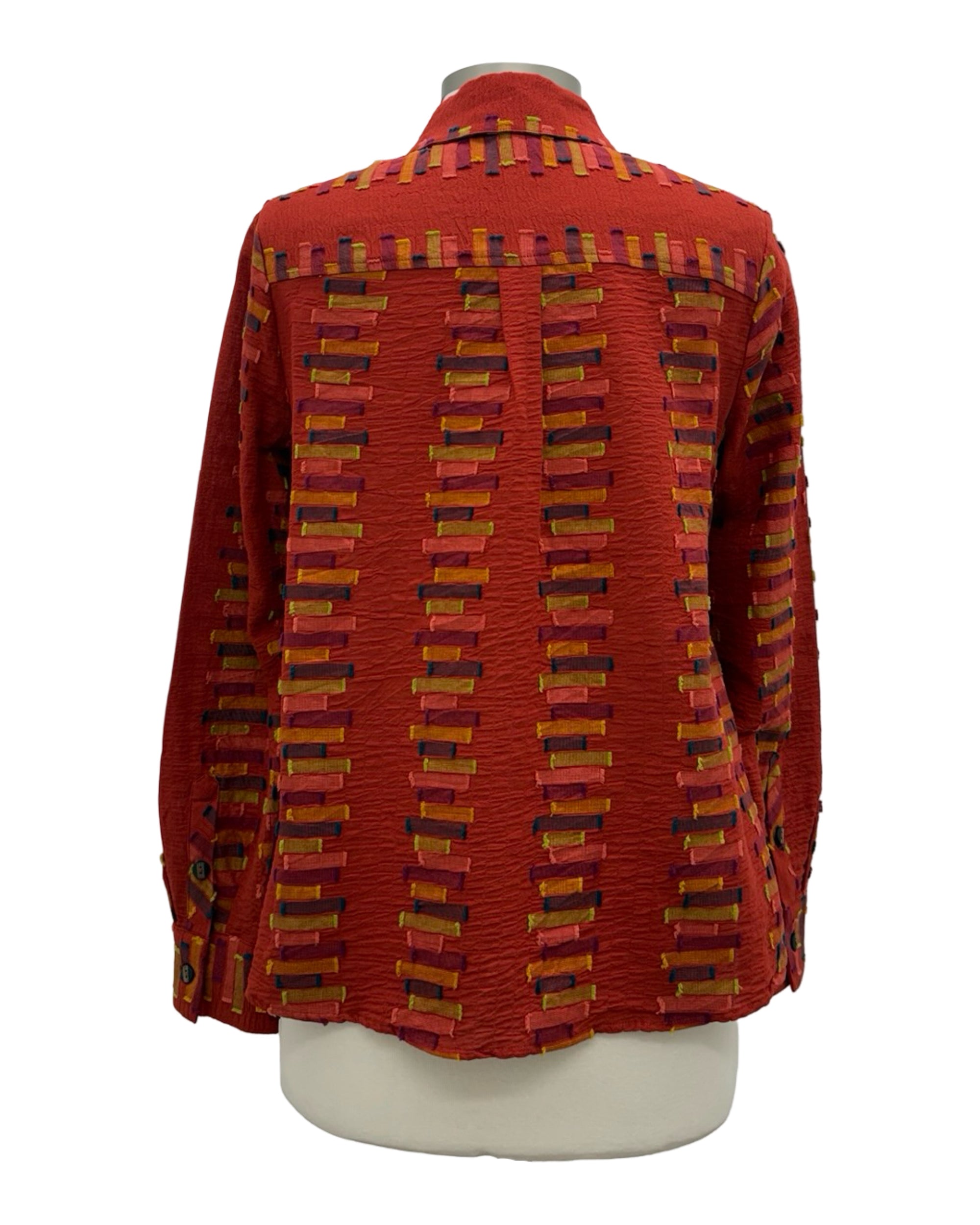Habitat EMBROIDERED STRIPE SHAPE HEM SHIRT