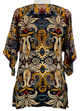 Load image into Gallery viewer, Shana SHORT SLEEVE PRINT BLOUSE - Originally $99
