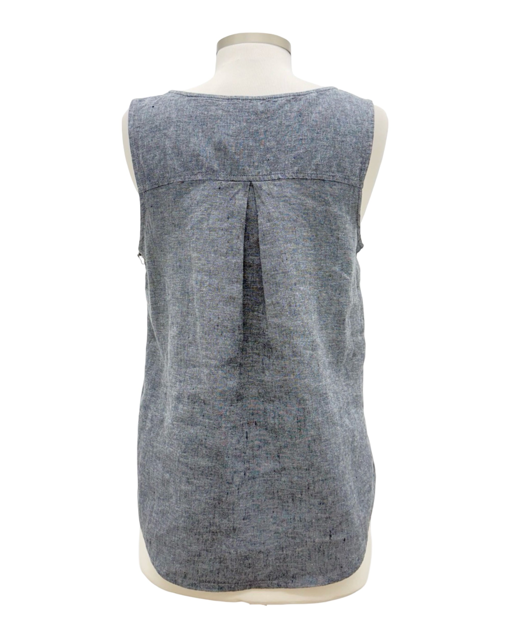 Habitat LINEN BUTTON PLEAT TANK