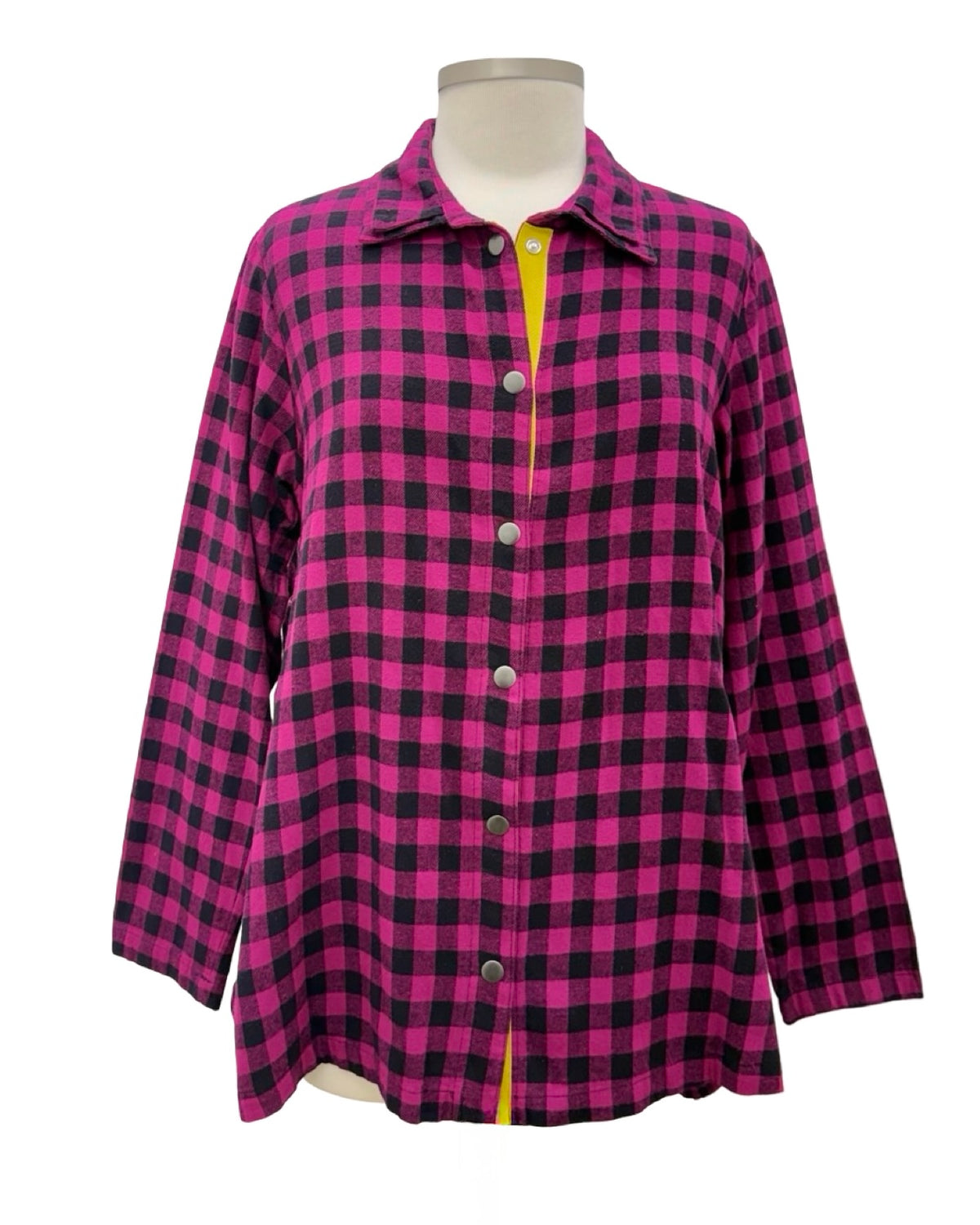 Eleven Stitch by Gerties FLANNEL PLACKET BIG CHECK