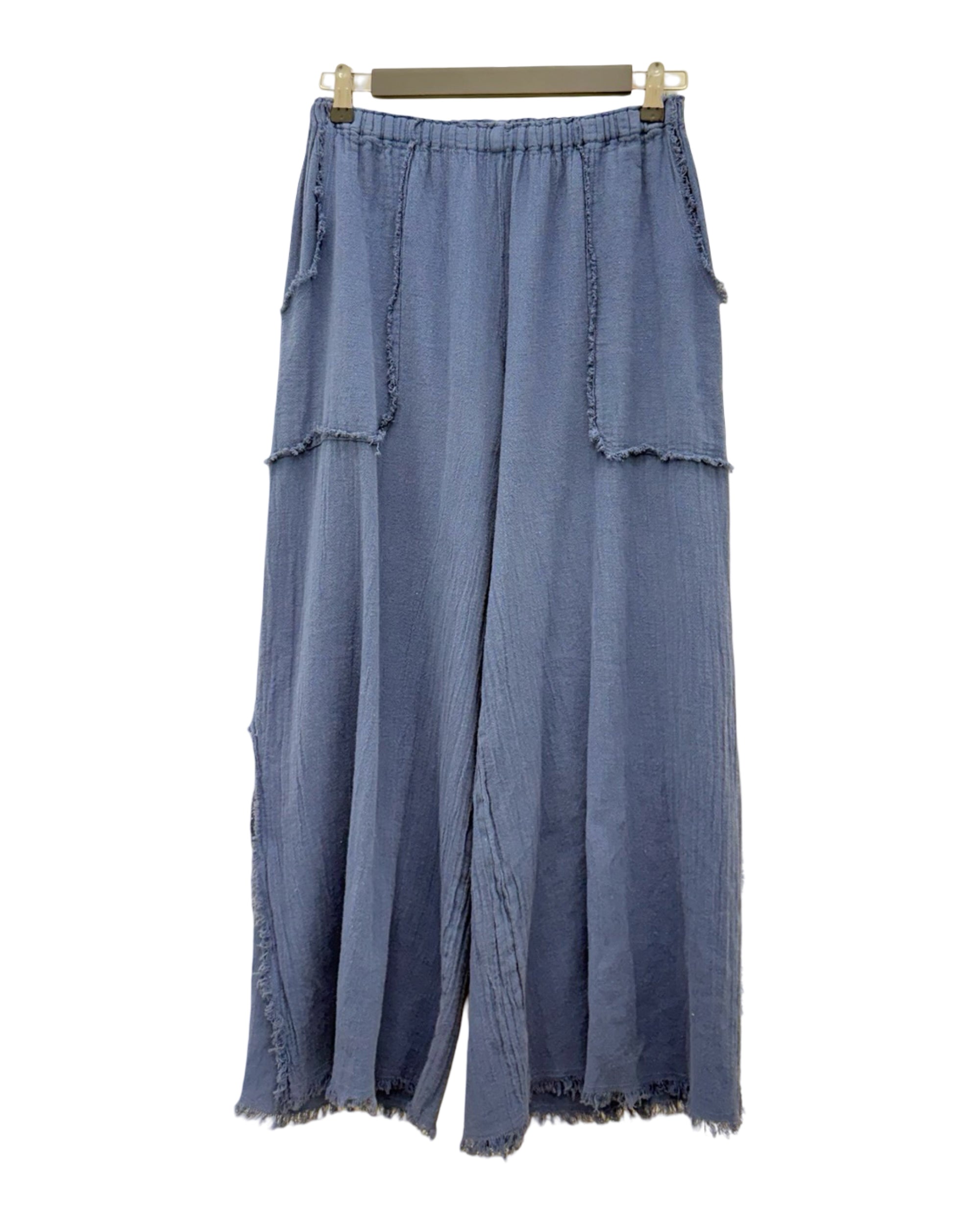 Oh My Gauze SIDE SPLIT WIDE LEG PANT LUCKY