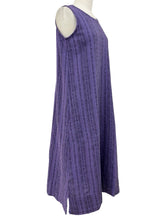 Load image into Gallery viewer, Cut Loose PINSTRIPE LINEN LONG EASY TANK DRESS
