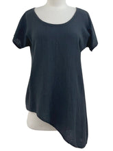 Load image into Gallery viewer, Oh My Gauze SHORT SLEEVE ASYMETRIC TOP - ORIGINALLY $53
