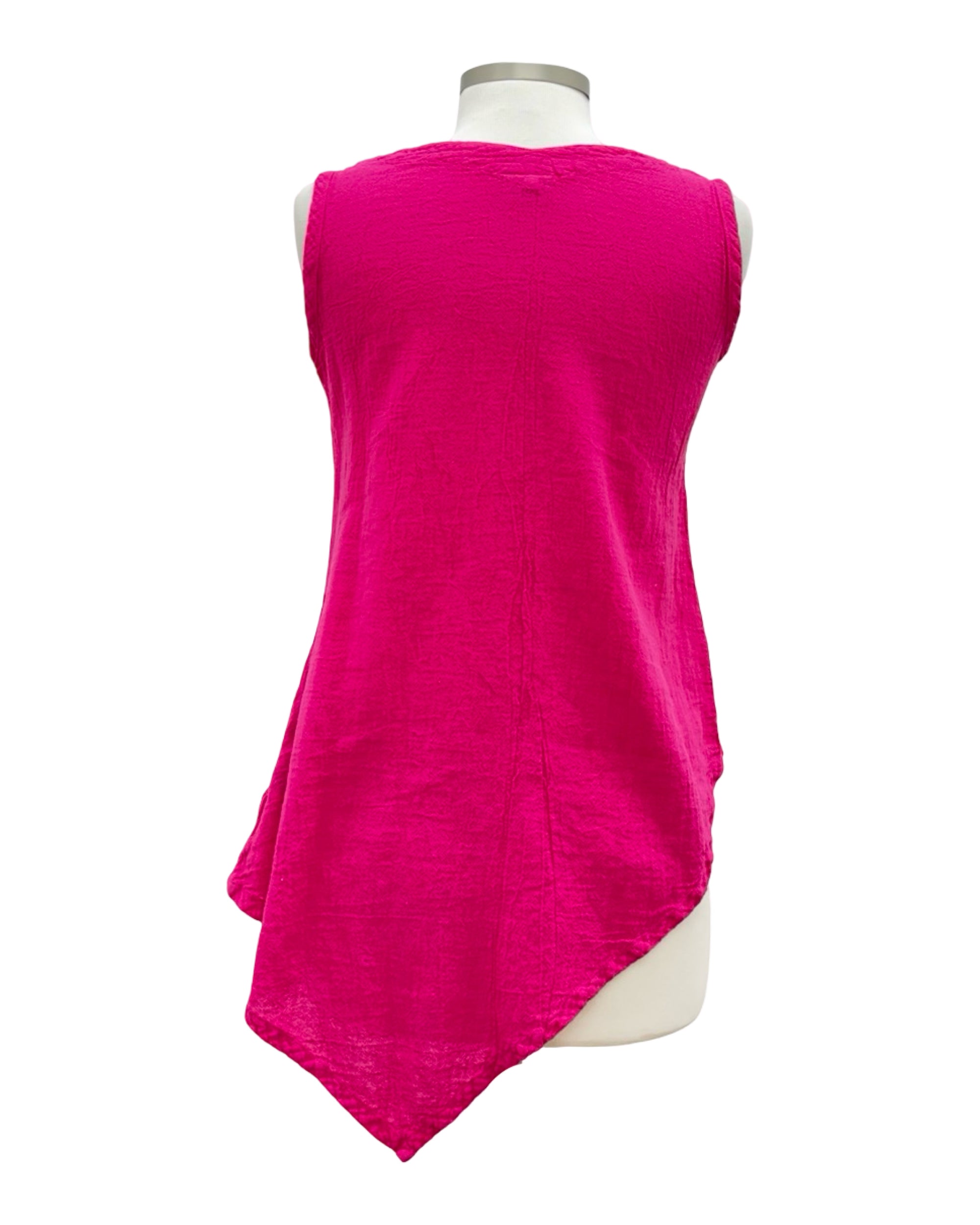 Oh My Gauze V NECK TANK POCKET TOP