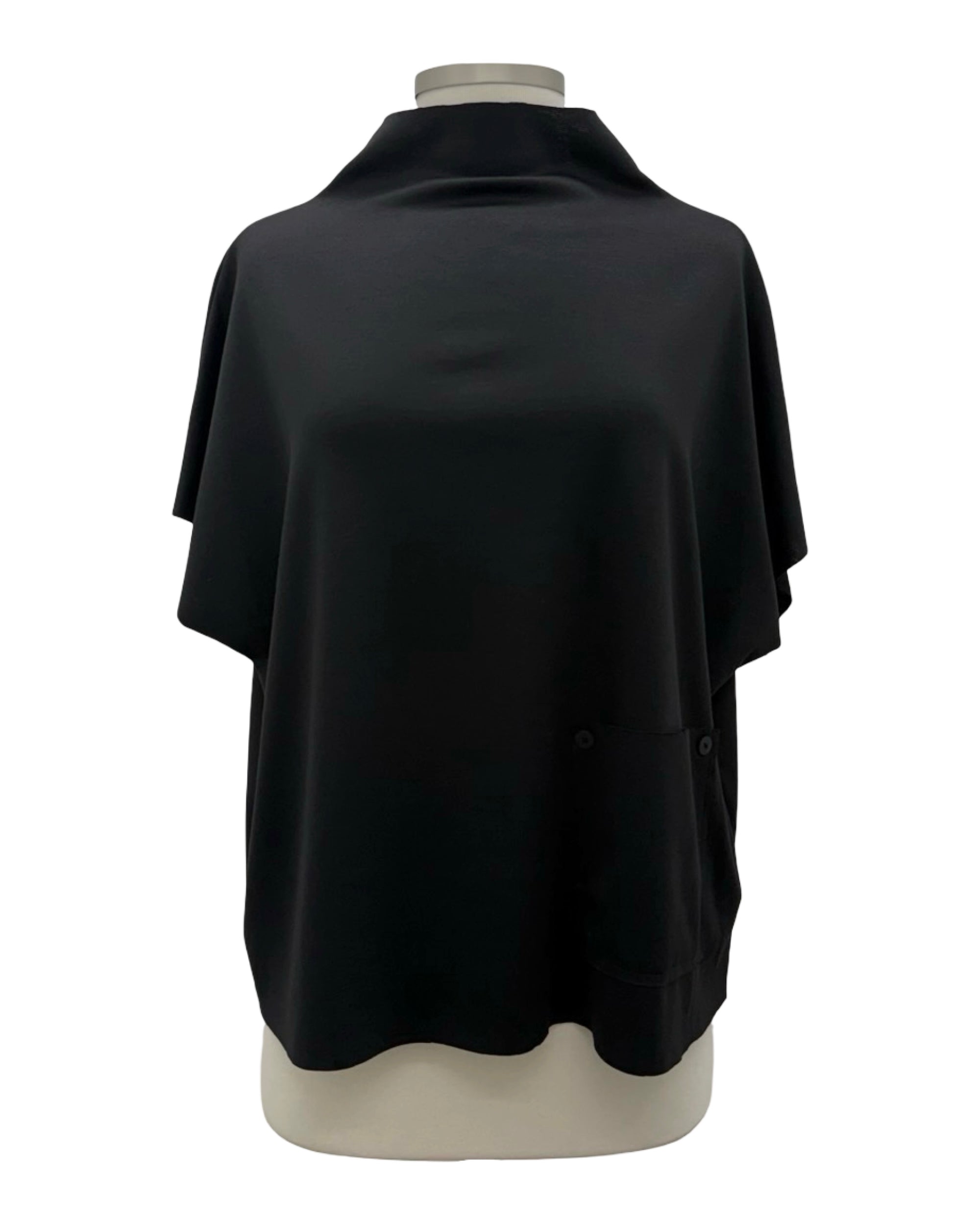 Moonlight CAP SLEEVE MOCK TOP
