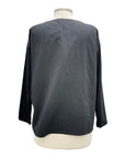 Andrea Geer CROP LONG SLEEVE CRINKLE TOP
