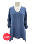 Oh My Gauze SCOOP RUSCH SLEEVE TOP ARTY Originally $69