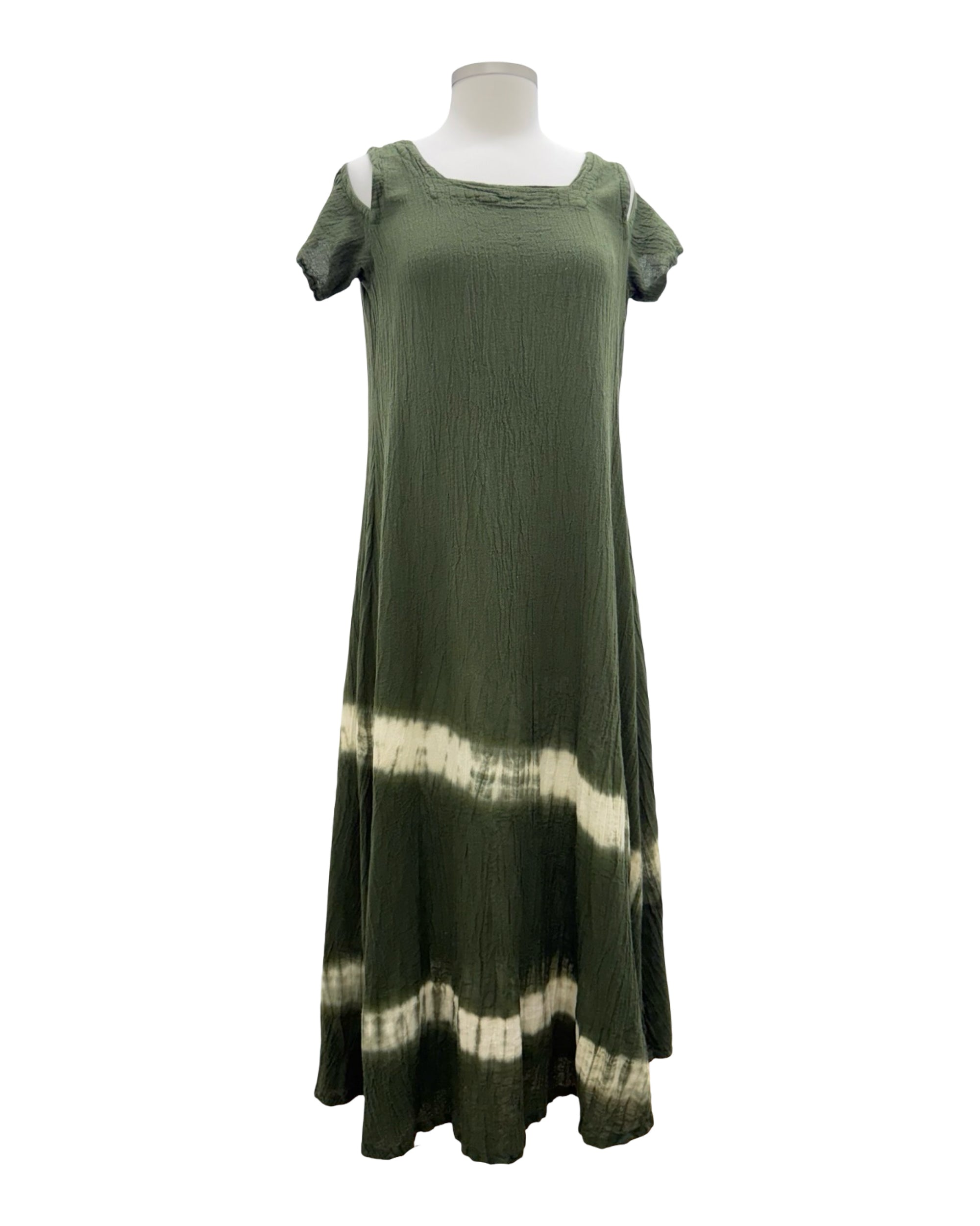 Oh My Gauze SHORT SLEEVE CUTOUT WAVE DRESS DANA
