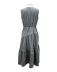 Foil V NECK LONG TANK SEAM DRESS