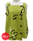 Olivia by Habitat SLEEVELESS PRINT BUTTON BLOUSE - ORIGINALLY $109