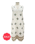 Foil TANK DRESS EMBROIDERED SEW CRAFTY - Originally $165