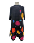 Vanite MOCK NECK DOT DRESS