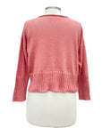 Red Threads LONG SLEEVE CROP FLOWER SWEATER