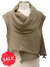 Load image into Gallery viewer, Bryn Walker OLIVE CHECK PENNY VEST - Originally $155

