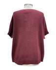 Amazing SHORT SLEEVE PERFORATED SWEATER HOLLY