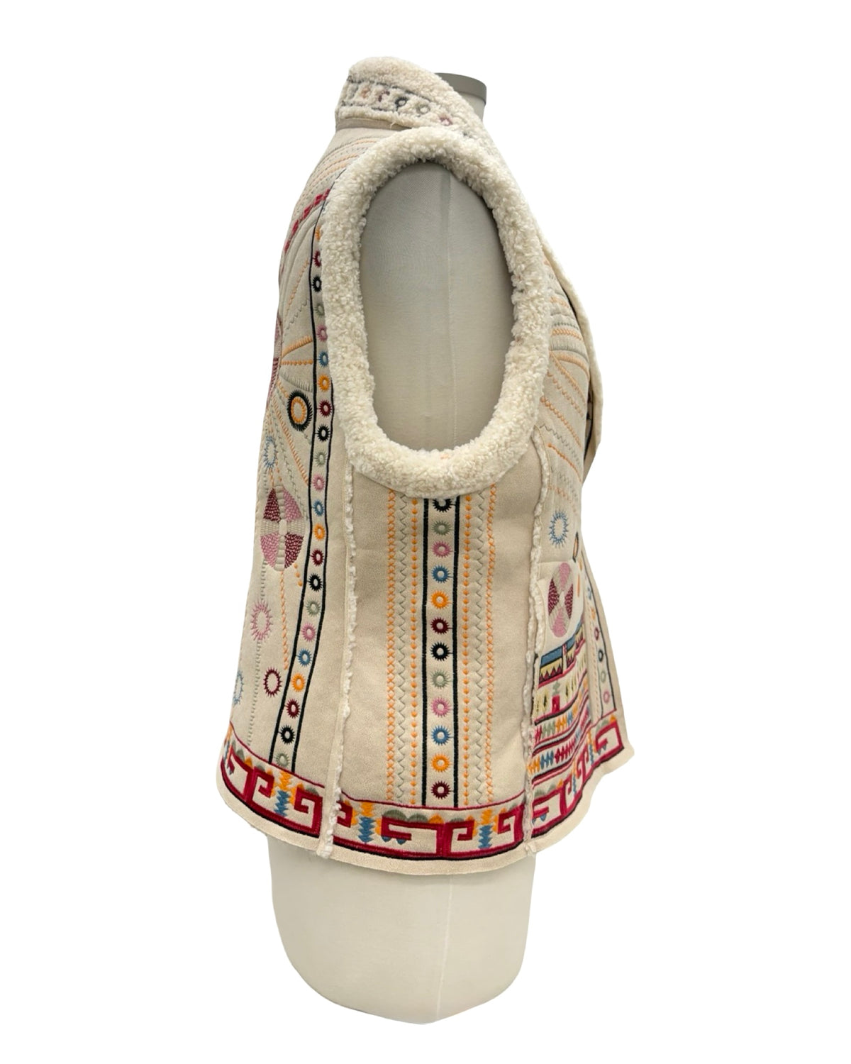 Johnny Was FAUX SUEDE VEST CECILIO