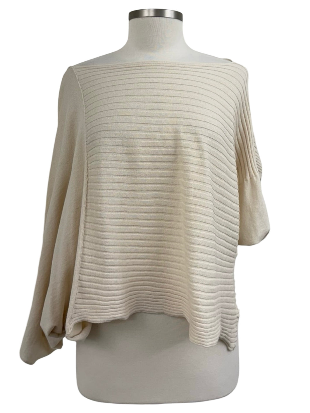 Planet RIB PONCHO SWEATER