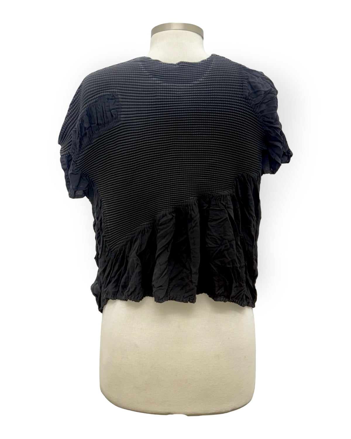 Vanite TEXTURE CAP SLEEVE TOP