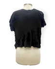 Vanite TEXTURE CAP SLEEVE TOP