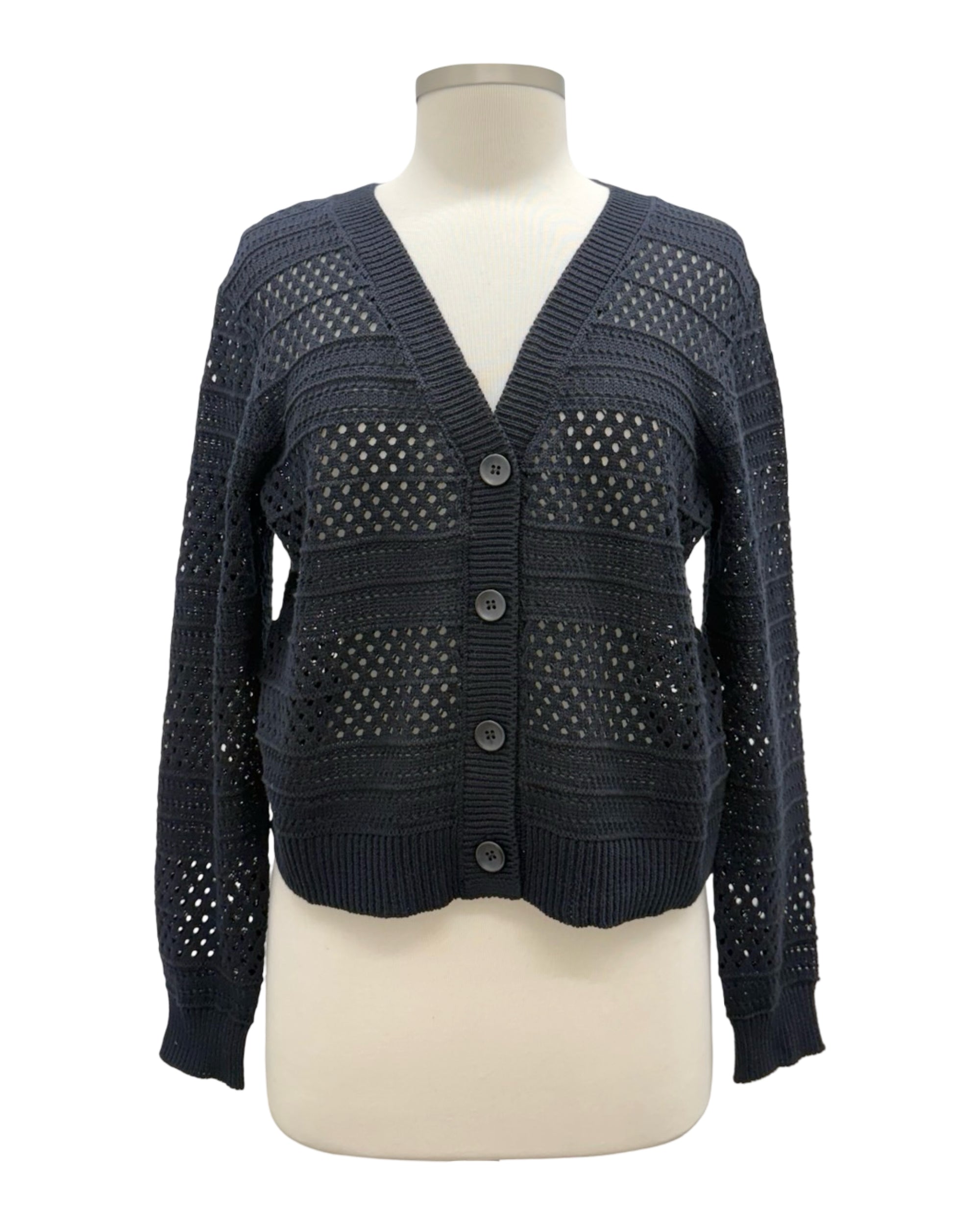 Foil PULLING STRINGS CARDI SWEATER