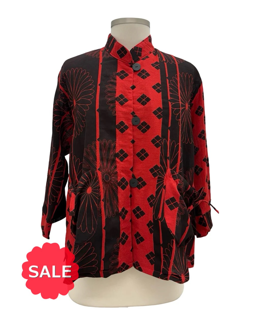Yasuko BUTTON TIE JACKET - Originally $129