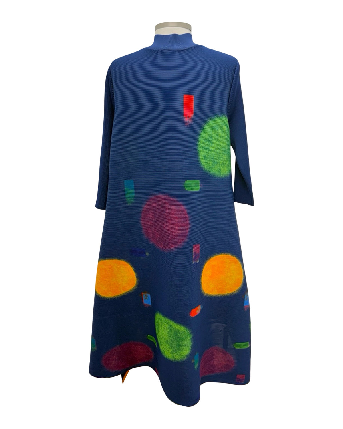 Vanite MOCK NECK DOT DRESS