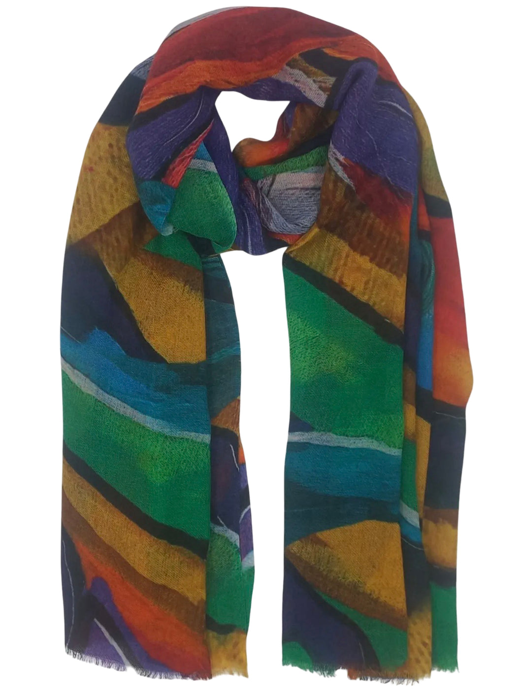 Vivante by VSA ABSTRACT WOOL SCARF