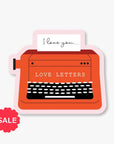 SPAGHETTI & MEATBALLS RED TYPEWRITE STICKER Originally $5