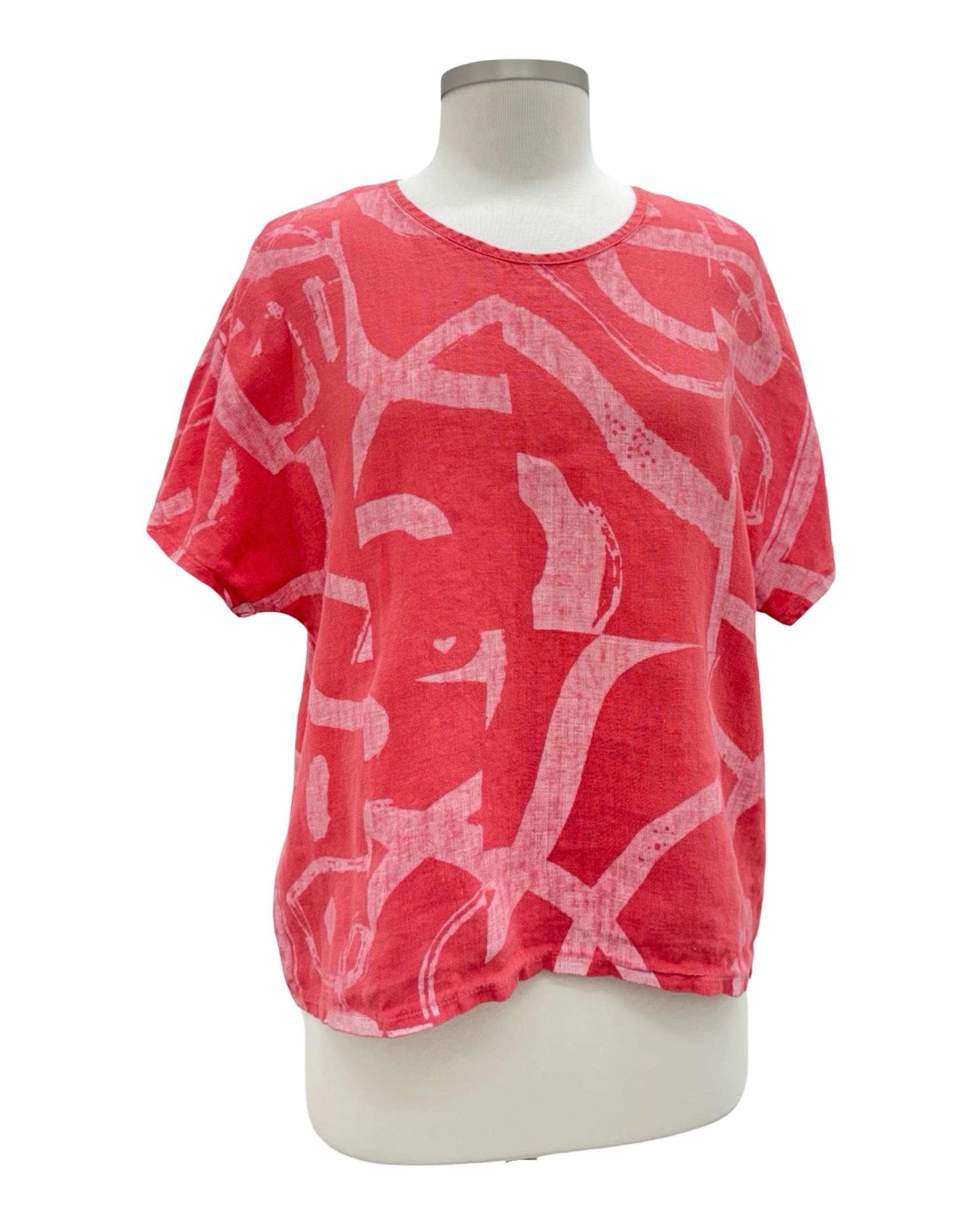 Fenini SHORT SLEEVE OVERSIZE PRINT TOP