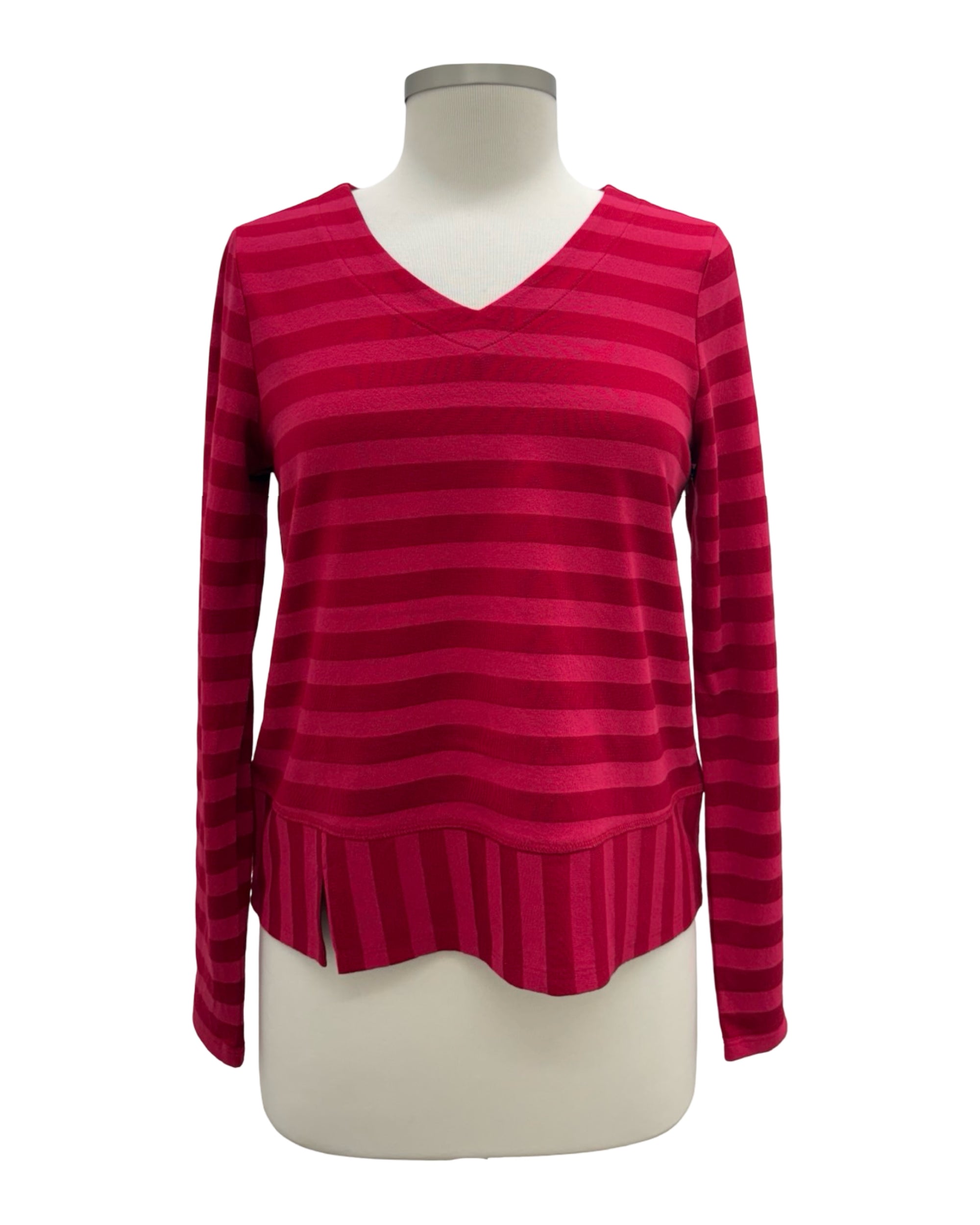 Habitat V NECK SHADOW STRIPE SEAM TEE