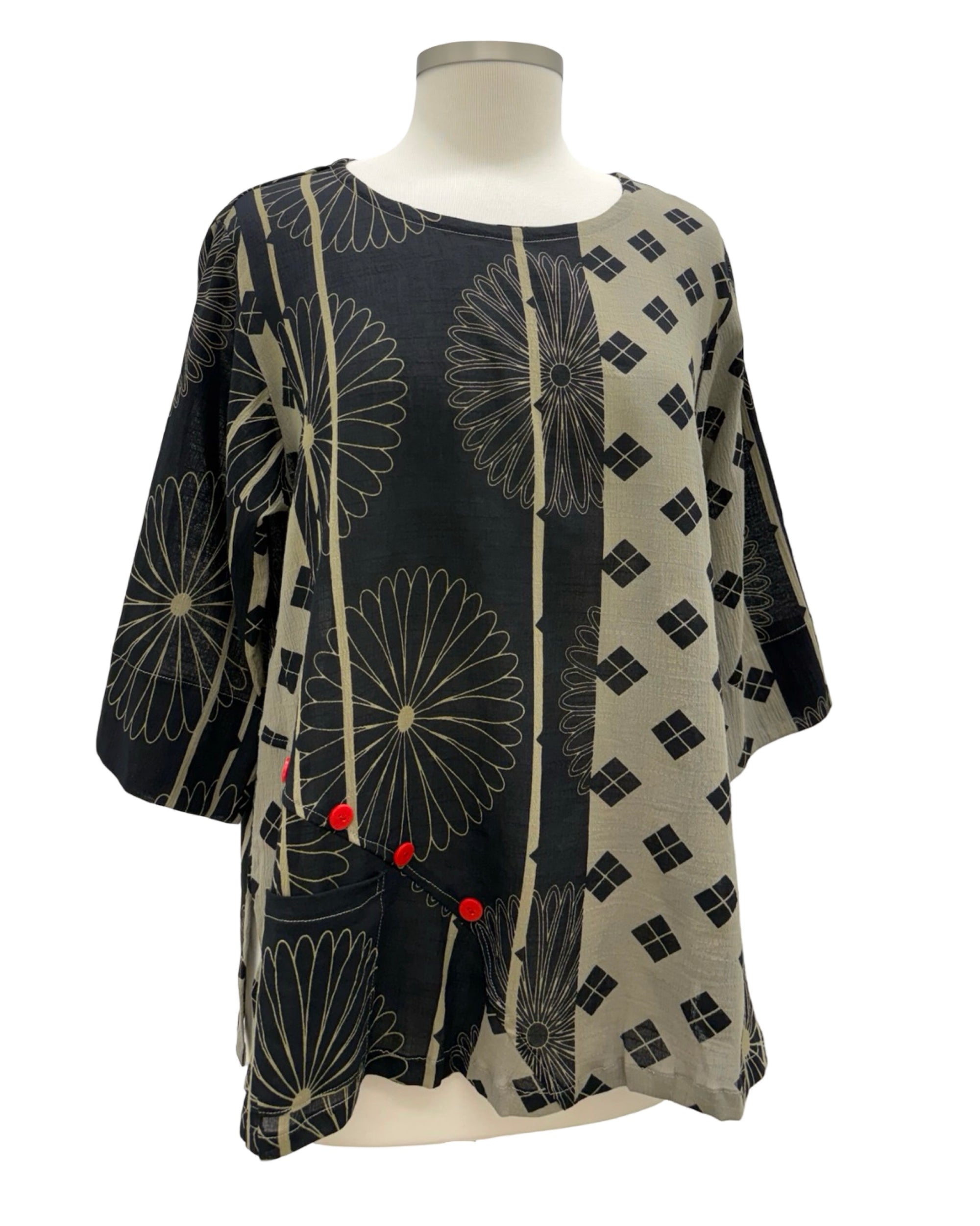 Yasuko FLOWER POCKET TOP
