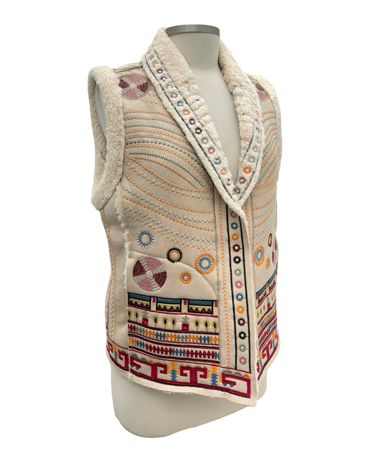 Johnny Was FAUX SUEDE VEST CECILIO