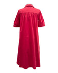 Foil SHORT SLEEVE SOLID POPLIN DRESS