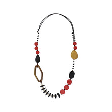 Load image into Gallery viewer, Sylca WOOD BEAD GABBY NECKLACE
