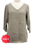 Flax V NECK PULLOVER - Originally $138