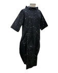 mSquare COWL SPLATTER DRESS HOURGLASS