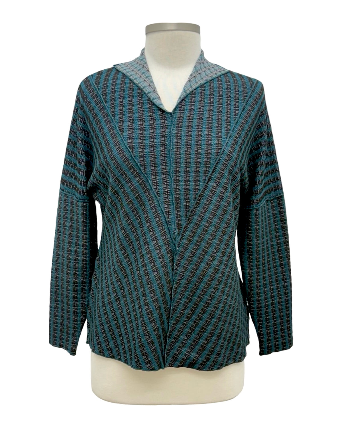 Fenini STRIPE V NECK TOP