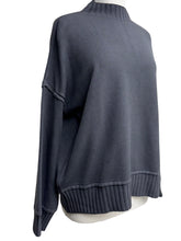 Load image into Gallery viewer, Suzy D London RIBBED TURTLENECK CUFF HEM SWEATER
