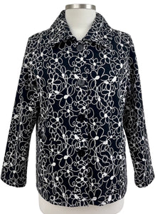 Christopher Calvin ABSTRACT FLORAL JACKET