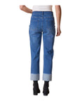 Habitat DENIM EMBROIDERED CUFFED JEAN