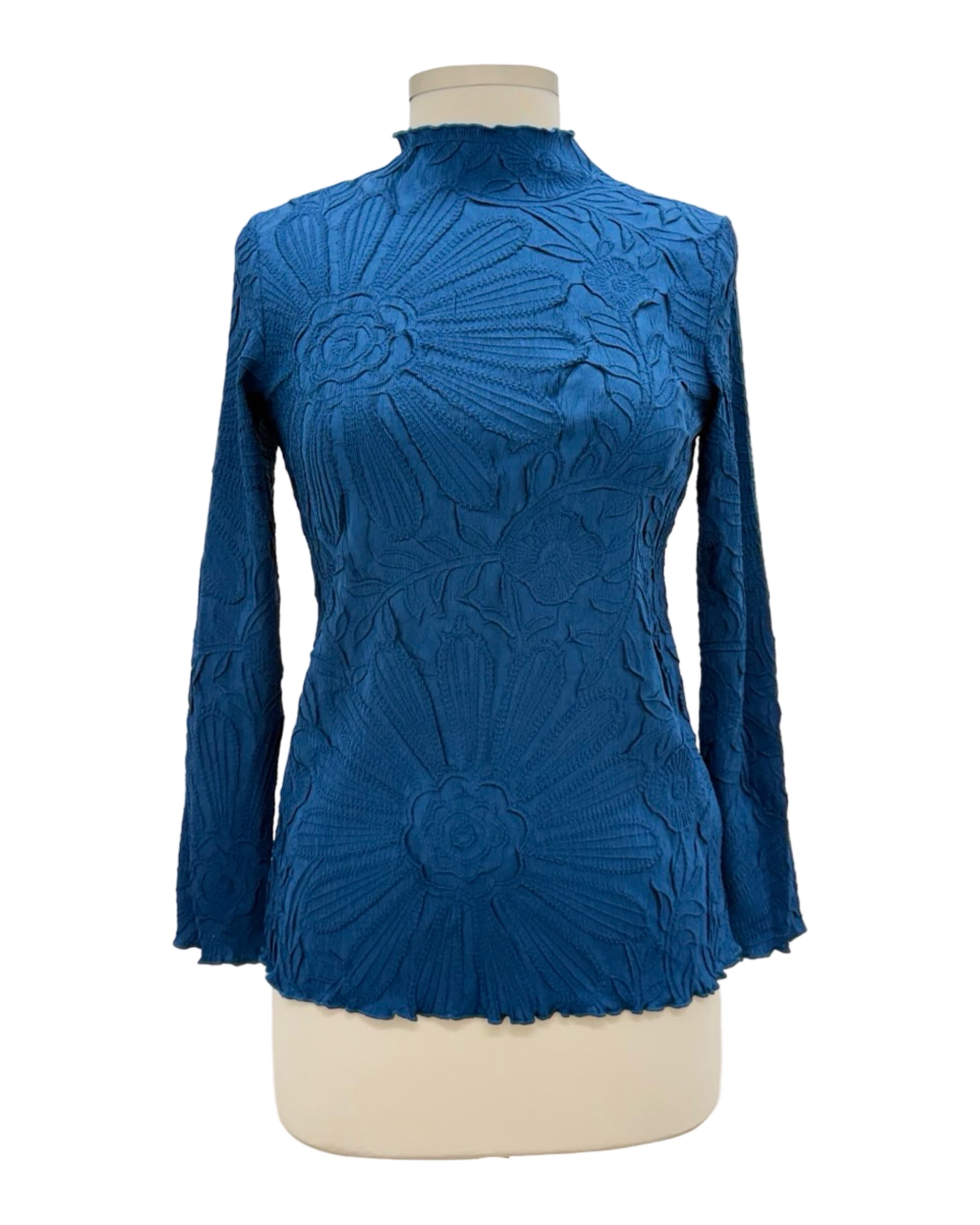 Vanité MOCK NECK FLOWER LONG SLEEVE