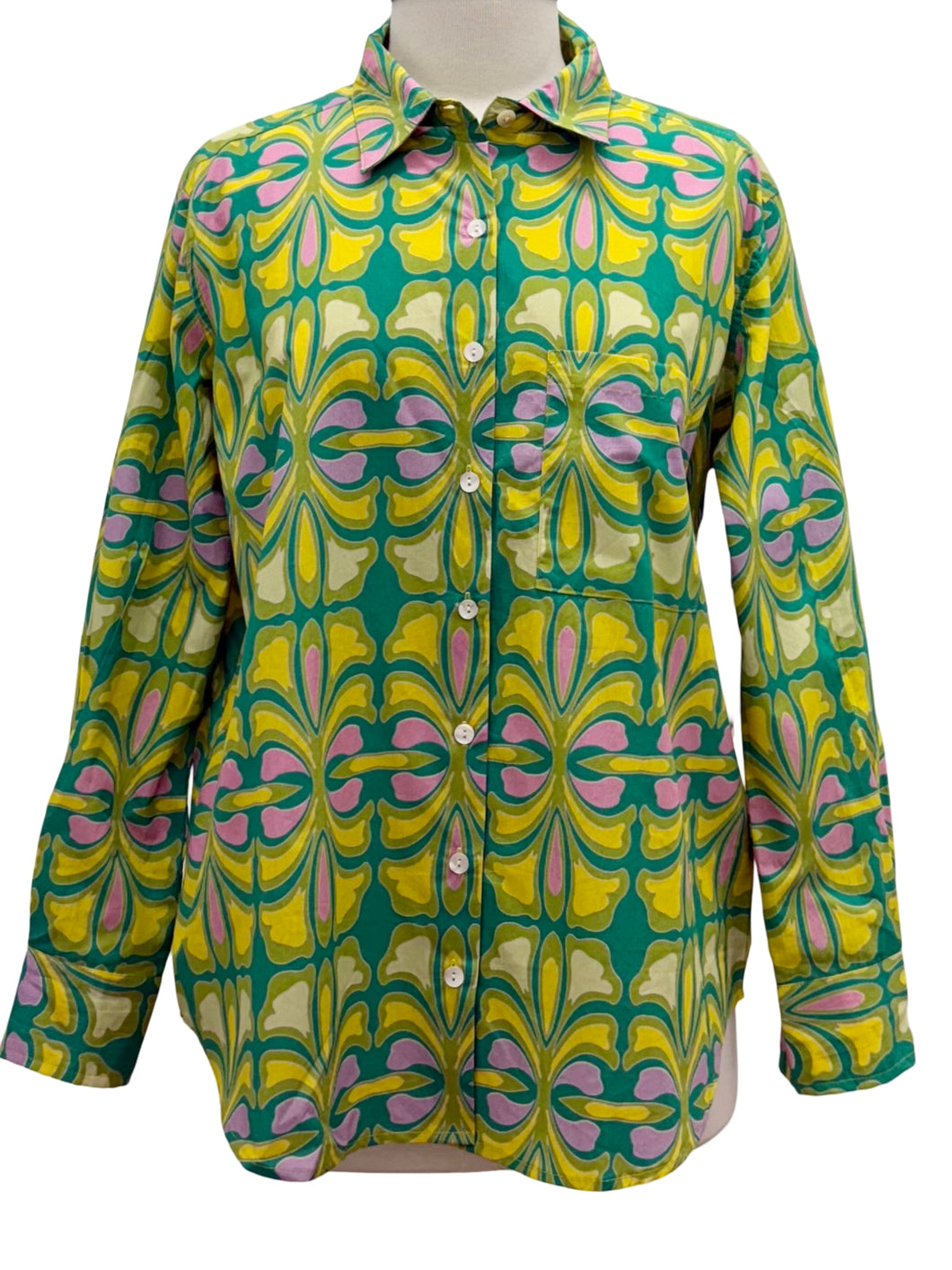 APNY LONG SLEEVE PRINT SHIRT