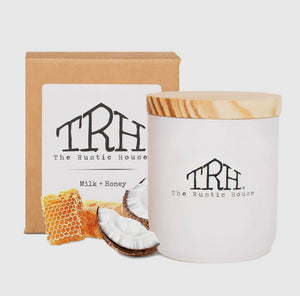 The Rustic House SOY CANDLE MILK & HONEY - Originally $30