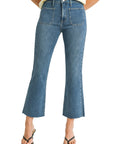 Just Black Denim PATCH POCKET CROP FLARE - Originally $95 🔵
