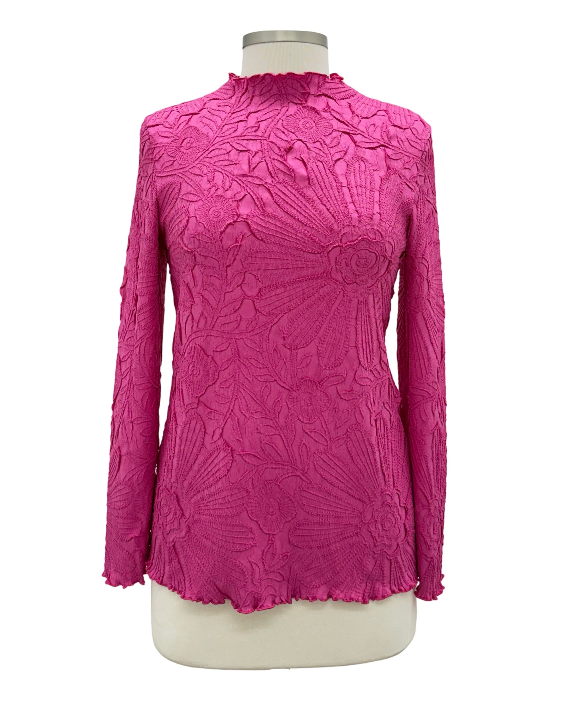 Vanité MOCK NECK FLOWER LONG SLEEVE