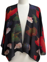 Load image into Gallery viewer, Cocoon House SILK NOIR SHORT KIMONO
