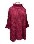 Ozai N Ku MOCK NECK RIBBED TOP